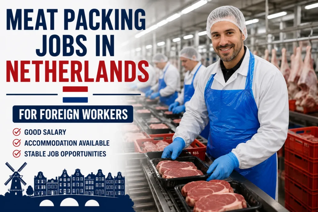 Meat Packing Jobs in Netherlands for Foreign Workers 2026