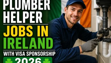 Plumber Helper Jobs in Ireland with Visa Sponsorship 2026
