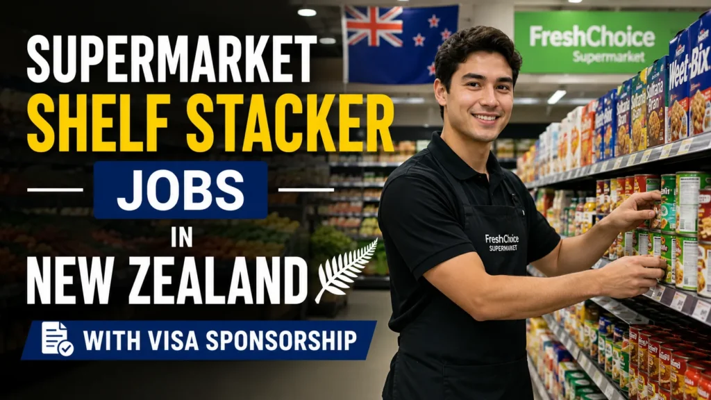 Supermarket Shelf Stacker Jobs in New Zealand with Visa Sponsorship 2026