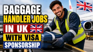 Baggage Handler Jobs in UK with Visa Sponsorship 2026