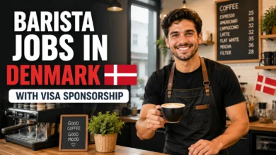 Barista Jobs in Denmark with Visa Sponsorship 2026
