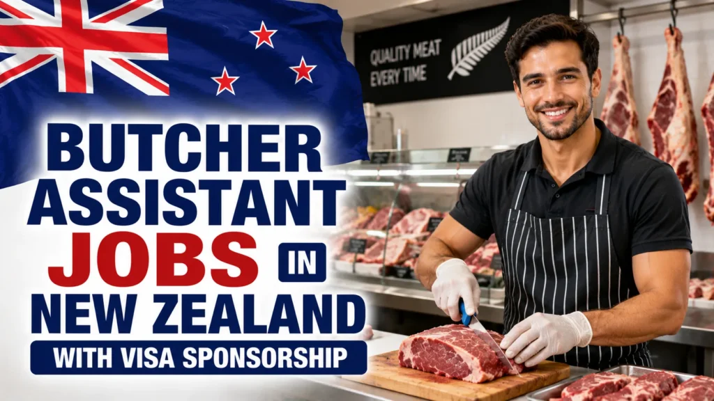 Butcher Assistant Jobs in New Zealand with Visa Sponsorship 2026