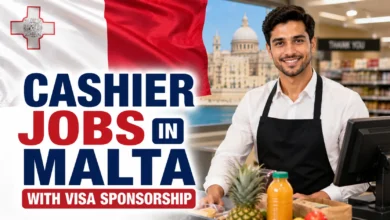 Cashier Jobs in Malta with Visa Sponsorship 2026