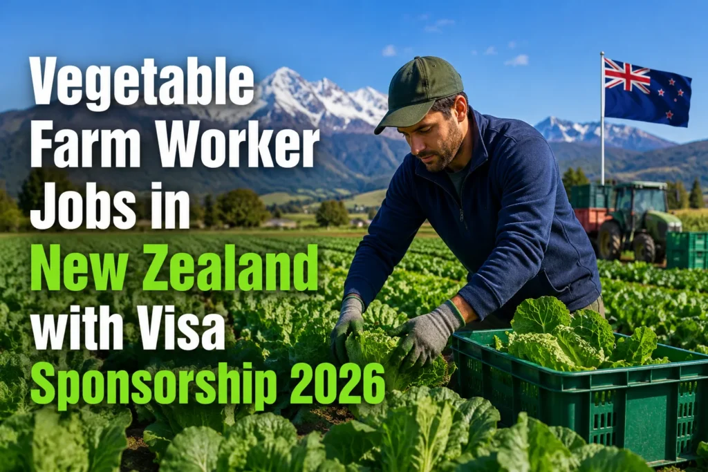 Vegetable Farm Worker Jobs in New Zealand with Visa Sponsorship 2026