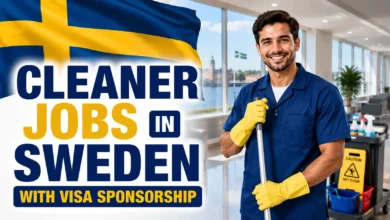 Cleaner Jobs in Sweden with Visa Sponsorship 2026
