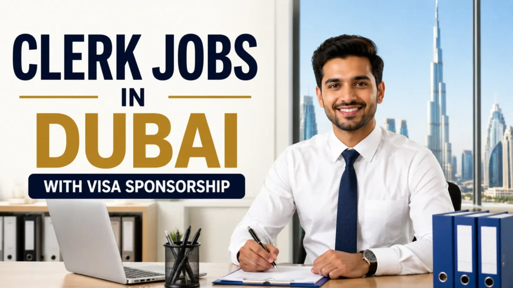 Clerk Jobs in Dubai with Visa Sponsorship 2026