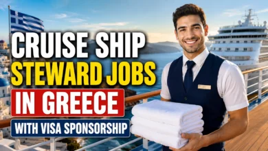 Cruise Ship Steward Jobs in Greece with Visa Sponsorship 2026