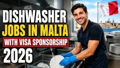 Dishwasher Jobs in Malta with Visa Sponsorship 2026