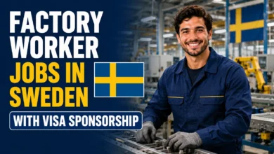 Factory Worker Jobs in Sweden with Visa Sponsorship 2026