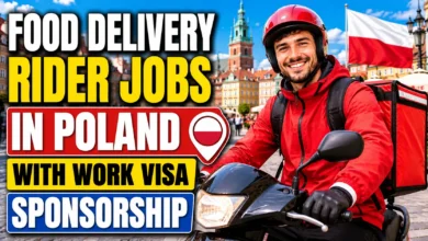 Food Delivery Rider Jobs in Poland with Work Visa Sponsorship 2026