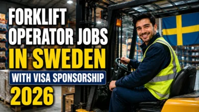 Forklift Operator Jobs in Sweden with Visa Sponsorship 2026