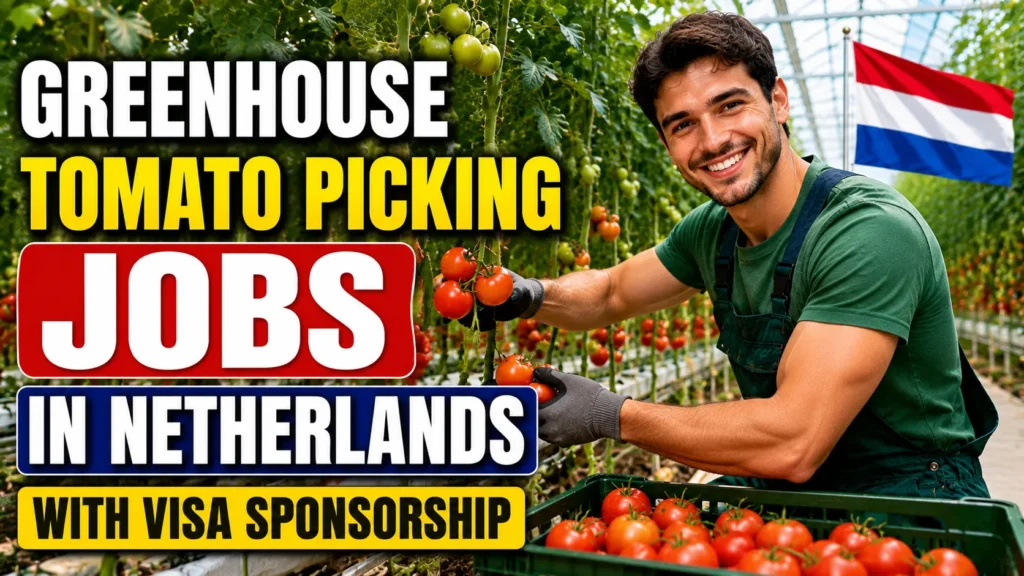 Greenhouse Tomato Picking Jobs in Netherlands with Visa Sponsorship 2026