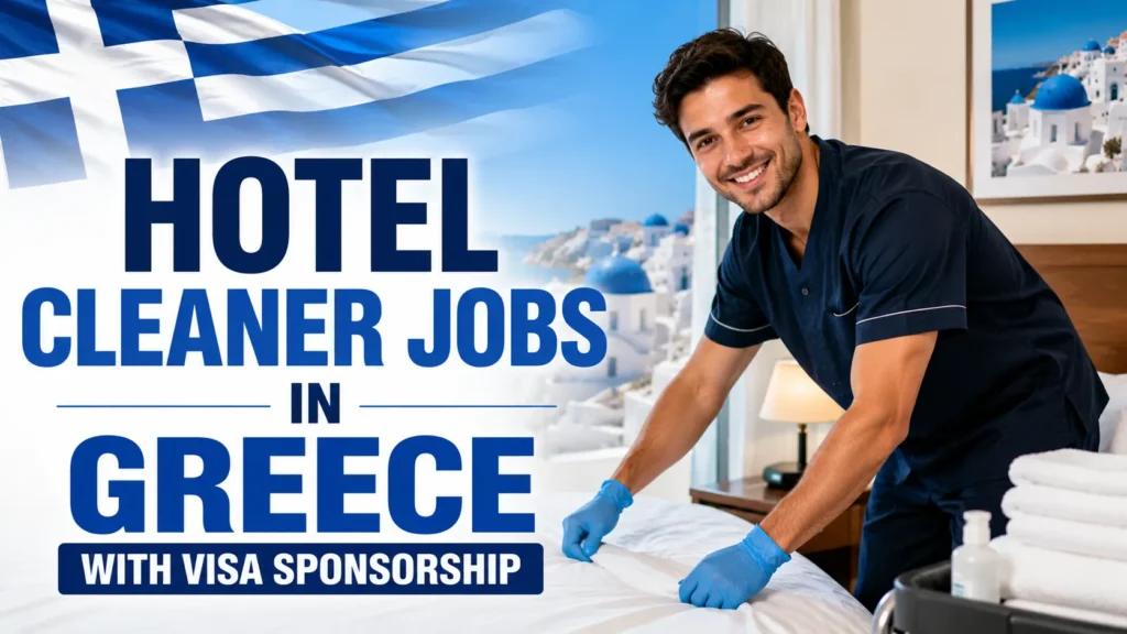Hotel Cleaner Jobs in Greece with Visa Sponsorship 2026