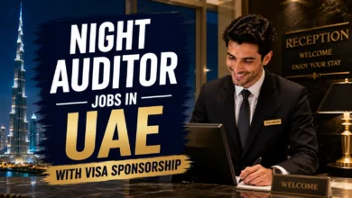 Night Auditor Jobs in UAE with Visa Sponsorship 2026