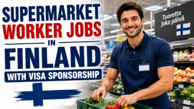 Supermarket Worker Jobs in Finland with Visa Sponsorship 2026