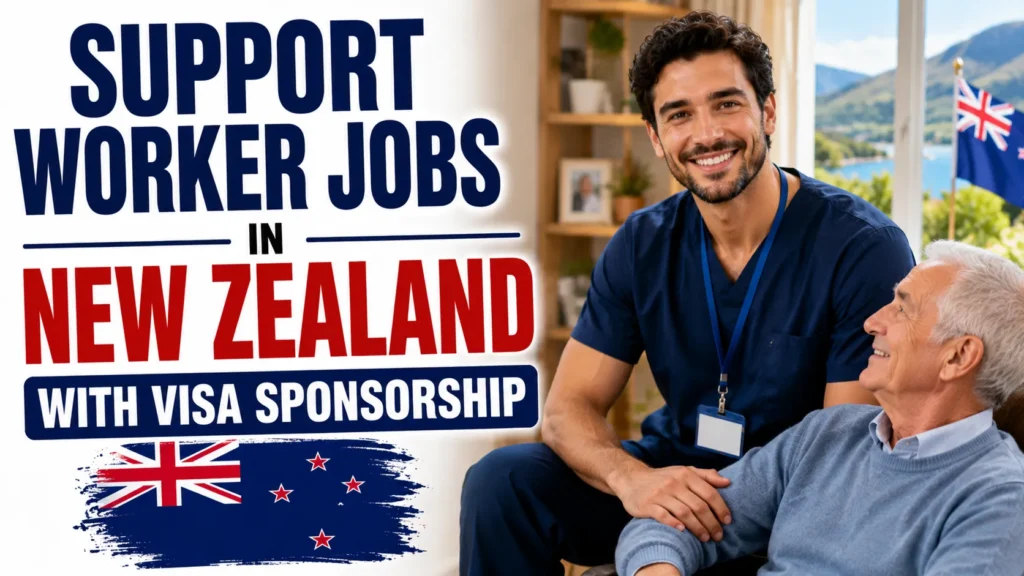 Support Worker Jobs in New Zealand with Visa Sponsorship 2026