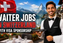 Waiter Jobs in Switzerland with Visa Sponsorship 2026