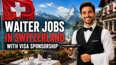 Waiter Jobs in Switzerland with Visa Sponsorship 2026