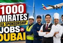 1000 Emirates Visa Sponsorship Jobs in Dubai 2026