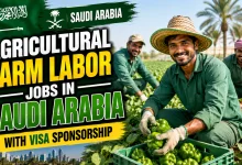 Agricultural Farm Labor Jobs in Saudi Arabia with Visa Sponsorship 2026