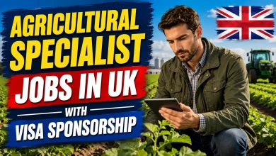 Agricultural Specialist Jobs in UK with Visa Sponsorship 2026
