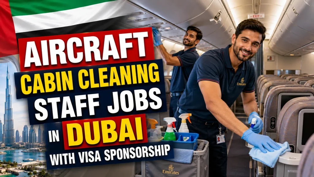 Aircraft Cabin Cleaning Staff Jobs in Dubai with Visa Sponsorship 2026