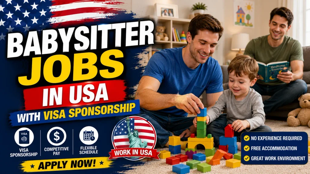 Babysitter Jobs in USA with Visa Sponsorship 2026