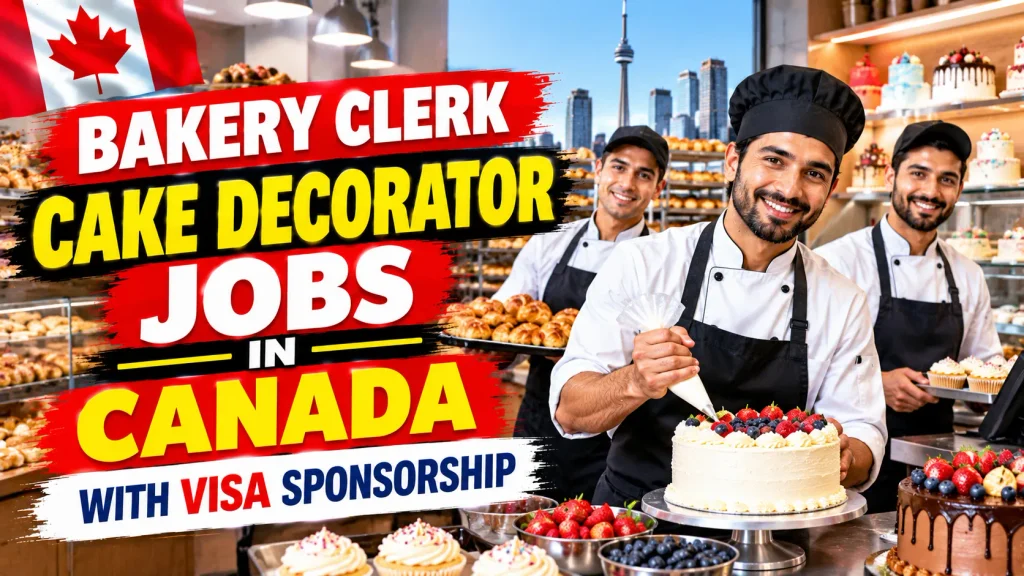 Bakery Clerk Cake Decorator Jobs in Canada with Visa Sponsorship 2026