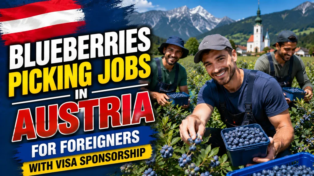 Blueberries Picking Jobs in Austria for Foreigners with Visa Sponsorship 2026