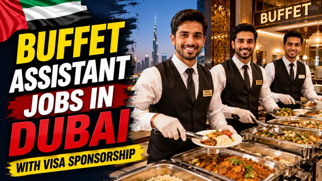 Buffet Assistant Jobs in Dubai with Visa Sponsorship 2026