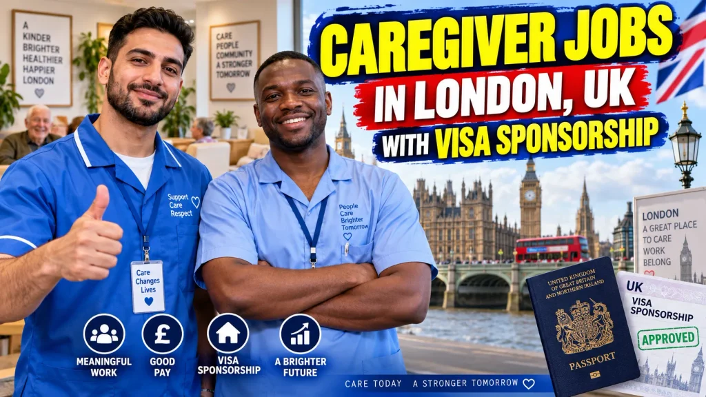 Caregiver Jobs in London, UK with Visa Sponsorship 2026