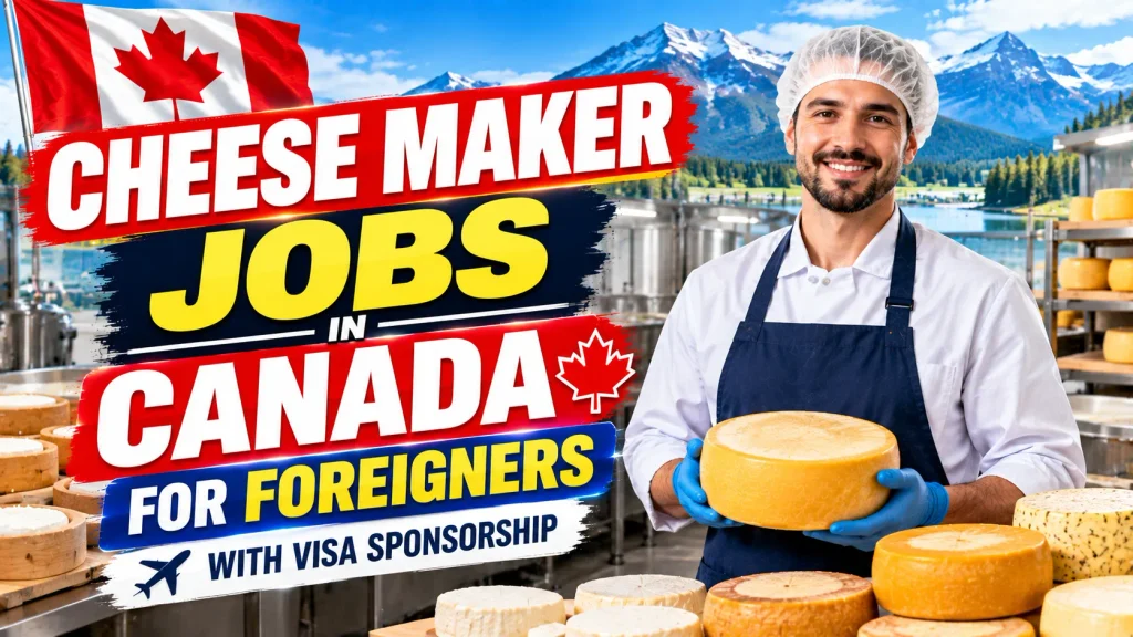 Cheese Maker Jobs in Canada for Foreigners with Visa Sponsorship 2026
