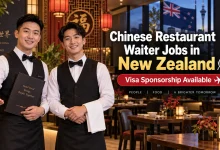 Chinese Restaurant Waiter Jobs in New Zealand with Visa Sponsorship 2026