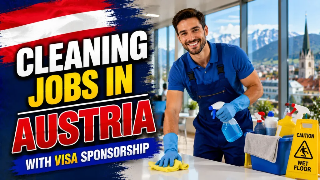 Cleaning Jobs in Austria with Visa Sponsorship 2026
