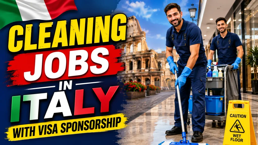 Cleaning Jobs in Italy with Visa Sponsorship 2026