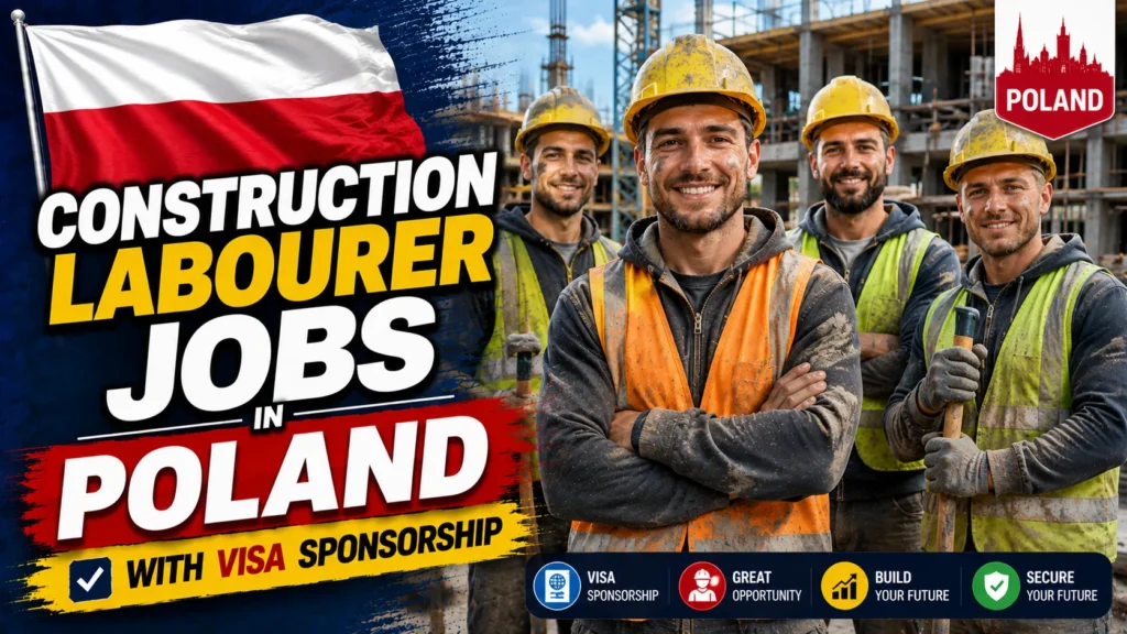 Construction Labourer Jobs in Poland with Visa Sponsorship 2026