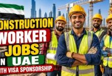 Construction Worker Jobs in UAE with Visa Sponsorship 2026