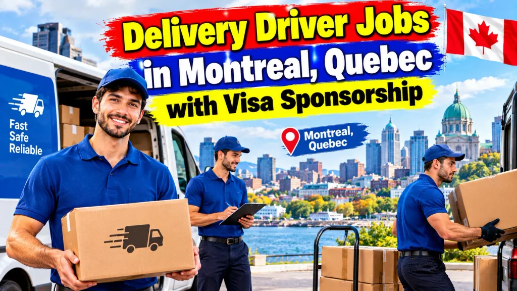 Delivery Driver Jobs in Montreal, Quebec with Visa Sponsorship 2026