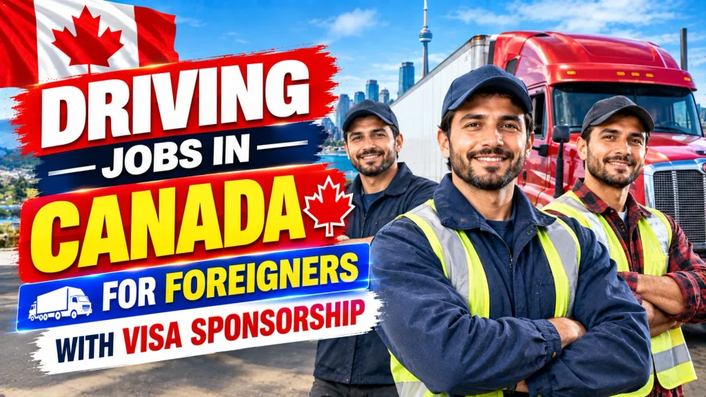 Driving Jobs in Canada for Foreigners with Visa Sponsorship 2026
