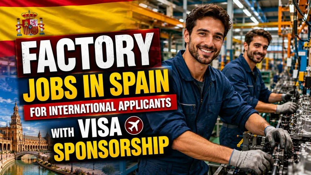 Factory Jobs in Spain for International Applicants with Visa Sponsorship 2026