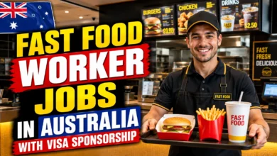 Fast Food Worker Jobs in Australia with Visa Sponsorship 2026