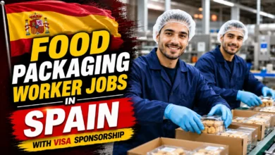 Food Packaging Worker Jobs in Spain with Visa Sponsorship 2026