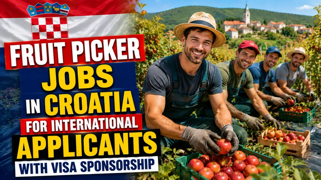 Fruit Picker Jobs in Croatia for International Applicants with Visa Sponsorship 2026