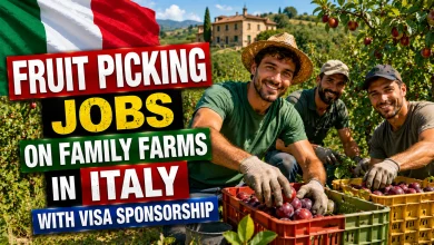 Fruit Picking Jobs on Family Farms in Italy with Visa Sponsorship 2026
