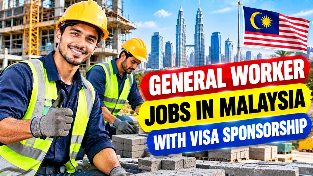 General Worker Jobs in Malaysia with Visa Sponsorship 2026