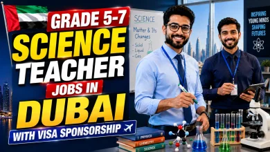 Grade 5-7 Science Teacher Jobs in Dubai with Visa Sponsorship 2026