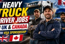 Heavy Truck Driver Jobs in UK and Canada with Visa Sponsorship 2026