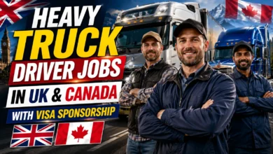 Heavy Truck Driver Jobs in UK and Canada with Visa Sponsorship 2026