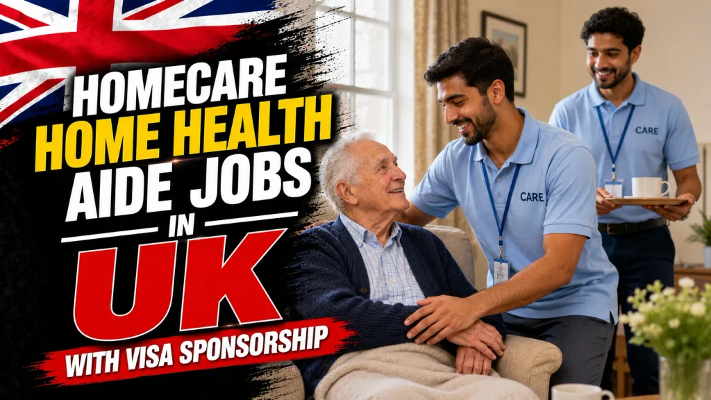 Homecare Home Health Aide Jobs in UK with Visa Sponsorship 2026