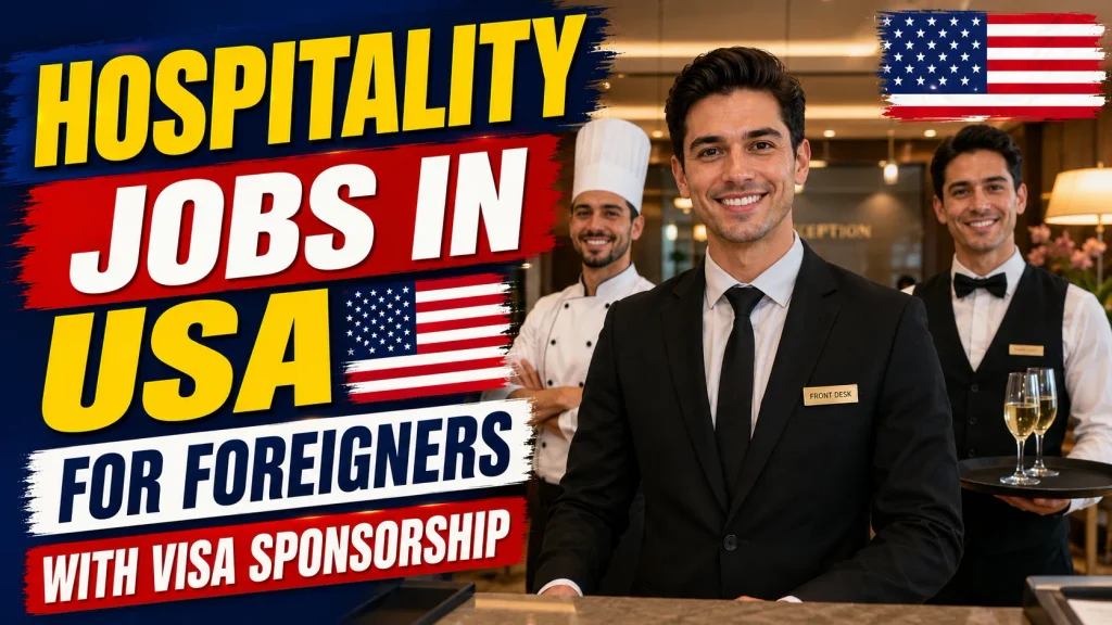Hospitality Jobs in USA for Foreigners with Visa Sponsorship 2026